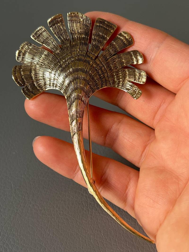 Große Anstecknadel Brosche Pl, Blume, 11 cm, Pierre Lang von NostalgiaBoutiqueR
