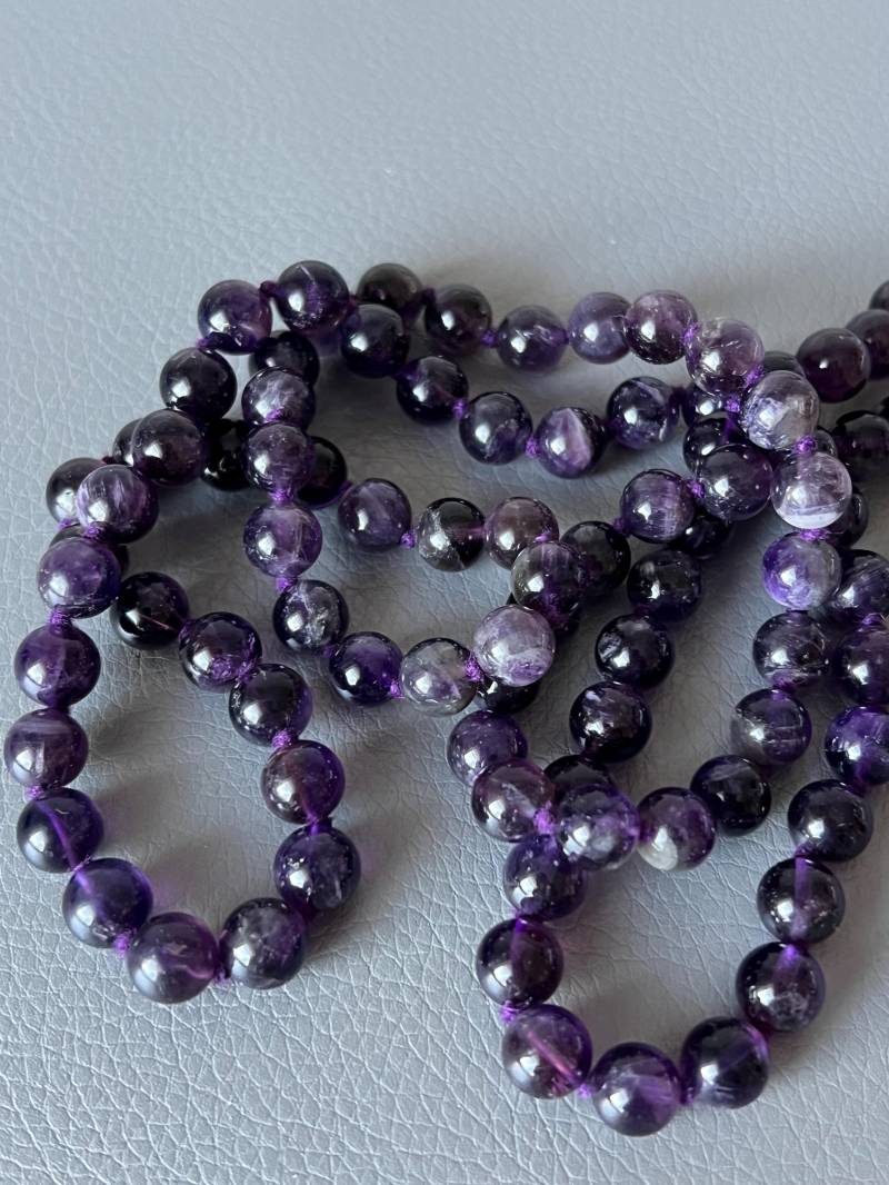 Lange Amethyst Halskette 63G von NostalgiaBoutiqueR