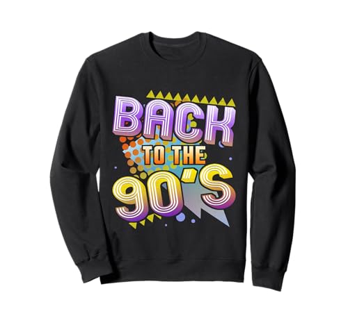 Zurück in die 90er Jahre Nostalgie Retro 1990 Party Kostüm Herren Damen Sweatshirt von Nostalgic 90s Gear