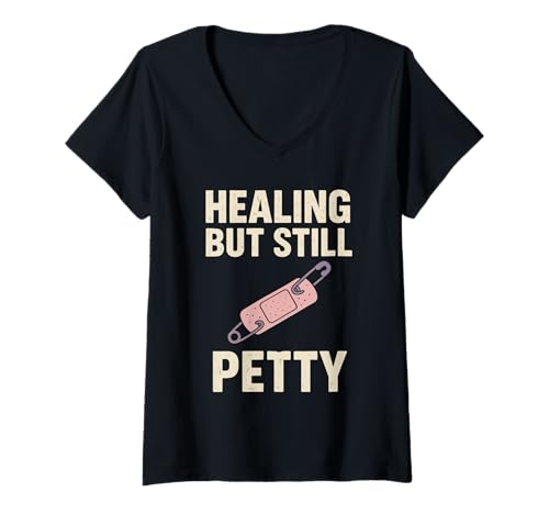 Damen Emo-Ästhetik, psychische Gesundheit, Humor, Heilung, Emo-Alternative T-Shirt mit V-Ausschnitt Damen Emo-Ästhetik, psychische Gesundheit, Humor, Heilung, Emo-Alternative T-Shirt mit V-Ausschnitt von Nostalgic Emo Sad But Growing Alt Subculture