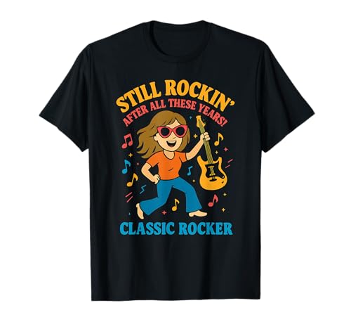 Classic Rock Music Lover Musiker 1970er 1980er 1990er Frauen T-Shirt Classic Rock Music Lover Musiker 1970er 1980er 1990er Frauen T-Shirt von Nostalgic Music Radio Nostalgia Reunion Party