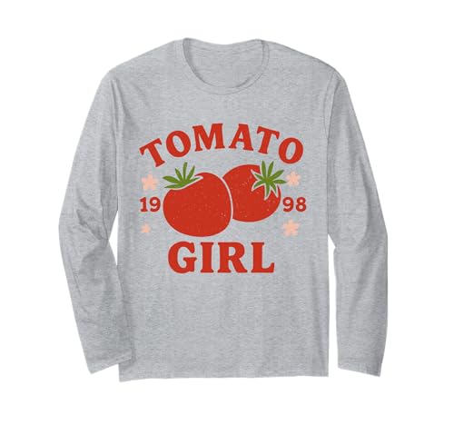 1998 Tomato Girl Retro Langarmshirt 1998 Tomato Girl Retro Langarmshirt von Nostalgic Tomato Girl Vintage Artwork