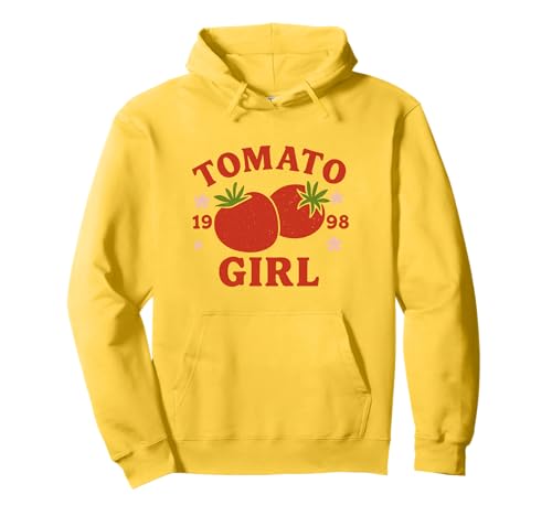 1998 Tomato Girl Retro Pullover Hoodie von Nostalgic Tomato Girl Vintage Artwork