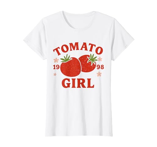 1998 Tomato Girl Retro T-Shirt von Nostalgic Tomato Girl Vintage Artwork