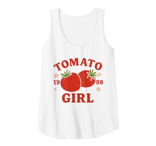 Damen 1998 Tomato Girl Retro Tank Top Damen 1998 Tomato Girl Retro Tank Top von Nostalgic Tomato Girl Vintage Artwork