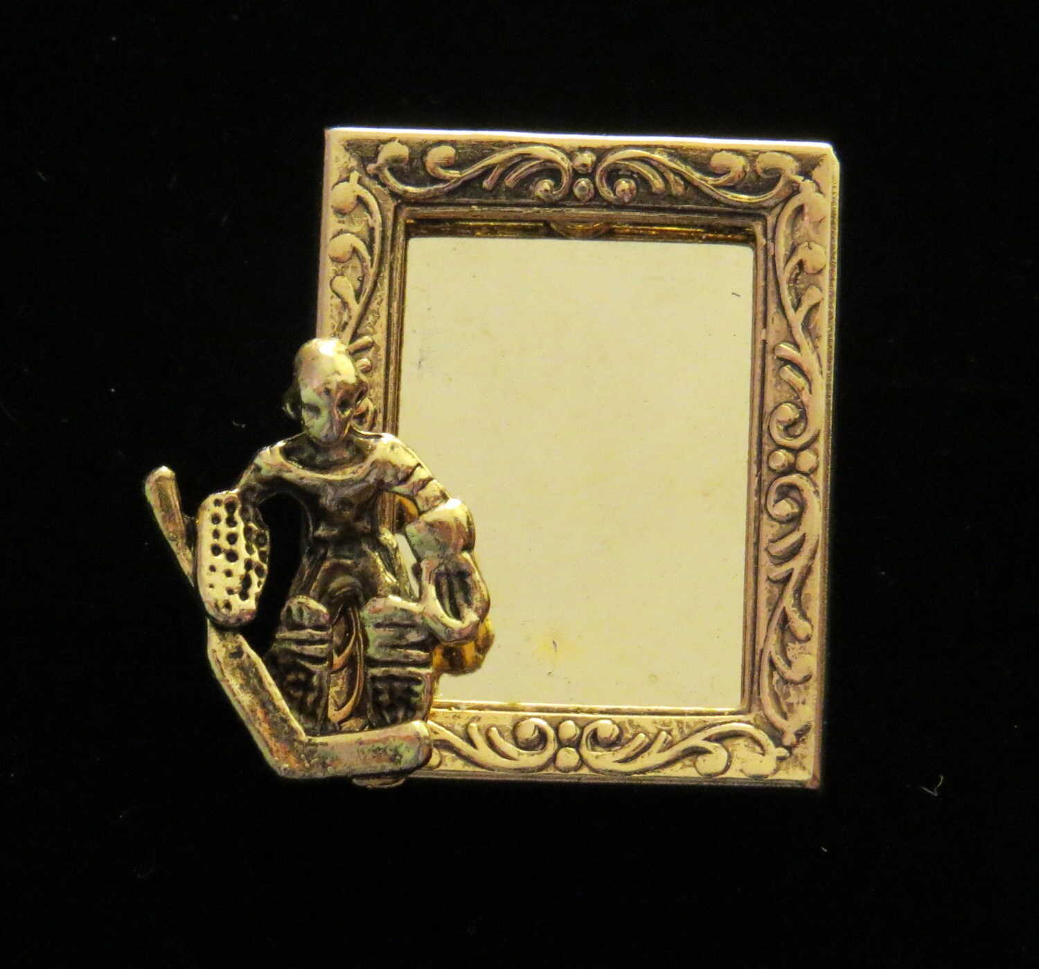 Eishockey Goalie Foto Rahmen Pin 24 Karat Vergoldet Oder Silber Platte Und Oxidiert Matt Hockey Skates Pg251/Ps193 von NostalgicCharm