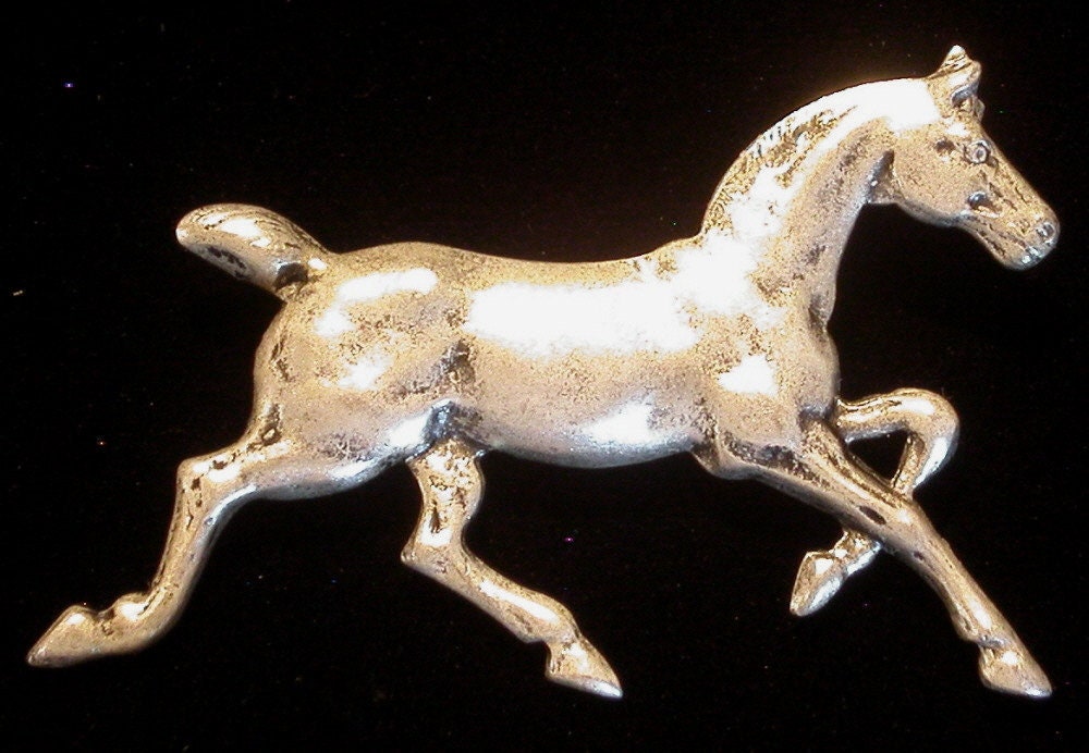 Pferd Pony Colt Pin Brosche Reiter Geschenk Für Den Pferdeliebhaber 24 Karat Vergoldet Oder Mattsilber Ps084 von NostalgicCharm