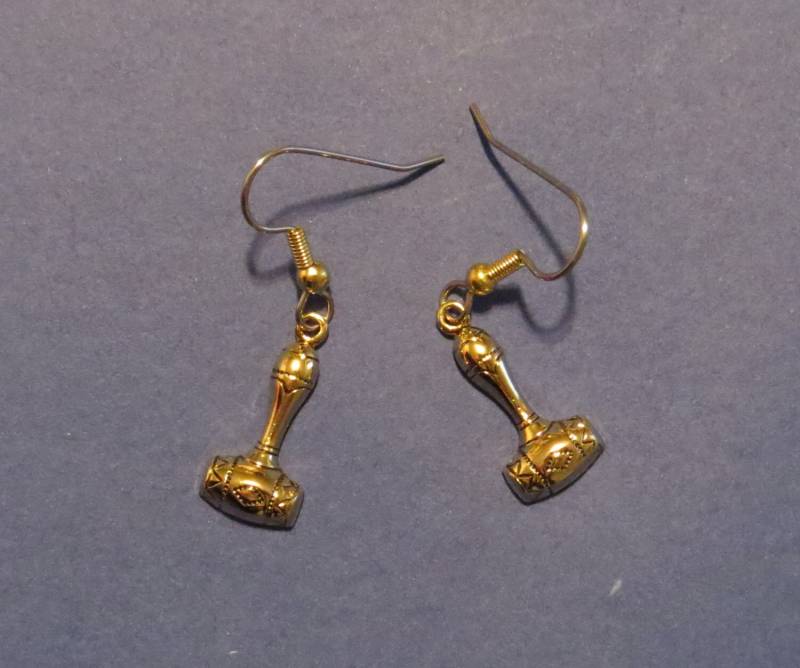 Richterhammer Ohrringe 24 Karat Vergoldet Oder Matt Silber Oxidiert Richter Gerechtigkeit Attorney Lawyer Law Eg342/Es425 von NostalgicCharm