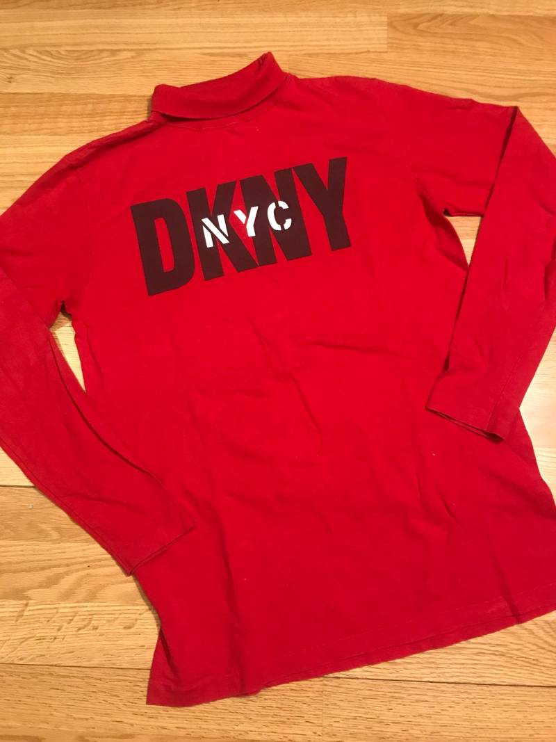 Vintage Dkny Rollkragen Beschriftet Osfa von NostalgicVault