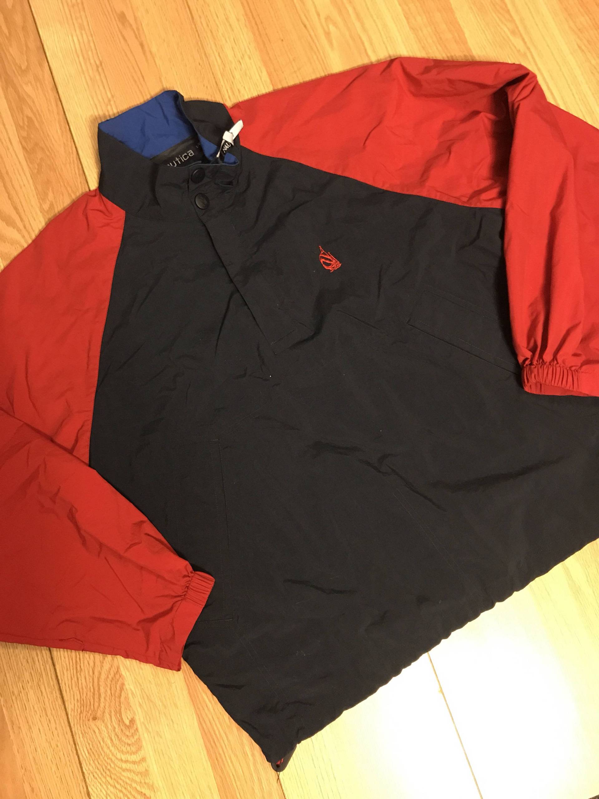Vintage Nautica Windbreaker Größe Groß von NostalgicVault