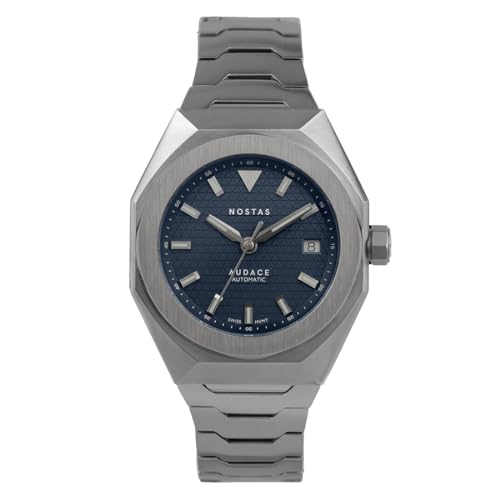 Nostas AUDACE Automatik Stahl Blau Silber Datum Saphir Uhr Herren Nostas AUDACE Automatik Stahl Blau Silber Datum Saphir Uhr Herren von Nostas