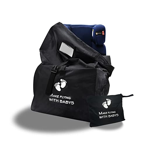 Nosxxus Autositztasche für Flugzeug – Standard-Gate-Check-Tasche für Kinderwagen, Autositze,Sitzerhöhungen, Babyschalen und Rollstühle, wasserabweisend – ideal für Flugzeug und Aufbewahrung von Nosxxus