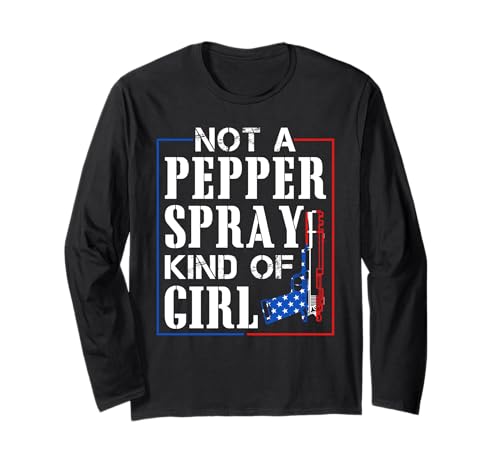 Kein Mädchen vom Typ Pfefferspray Langarmshirt Kein Mädchen vom Typ Pfefferspray Langarmshirt von Not A Pepper Spray Kind Of Girl Design Ideas