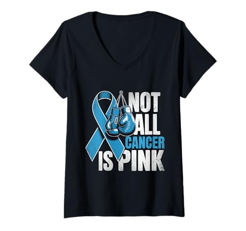 Damen Not All Cancer is Pink Prostate Awareness T-Shirt mit V-Ausschnitt Damen Not All Cancer is Pink Prostate Awareness T-Shirt mit V-Ausschnitt von Not All Cancer is Pink Prostate Awareness Shirt