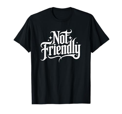 Nicht freundlich Lustiger sarkastischer Humor für Männer und Frauen T-Shirt Nicht freundlich Lustiger sarkastischer Humor für Männer und Frauen T-Shirt von Not Friendly Funny Sarcastic Humor Tees Men Women