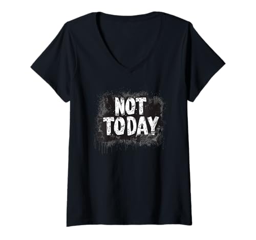 Damen Pretty Not Today Logo für Erwachsene und Kinder T-Shirt mit V-Ausschnitt Damen Pretty Not Today Logo für Erwachsene und Kinder T-Shirt mit V-Ausschnitt von Not Today