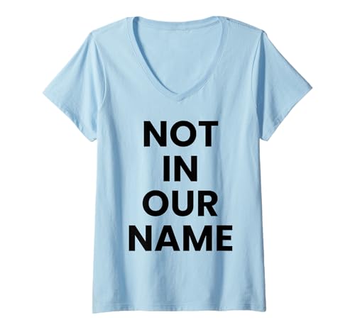 Damen Nicht in unserem Namen T-Shirt mit V-Ausschnitt von Not in Our Name