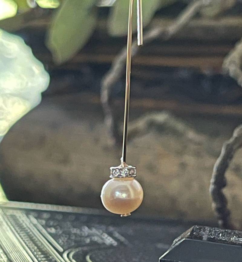 Echte Zuchtperlen Ohrringe ~ Hängeohrringe Nbj546 von NotBeforeJava