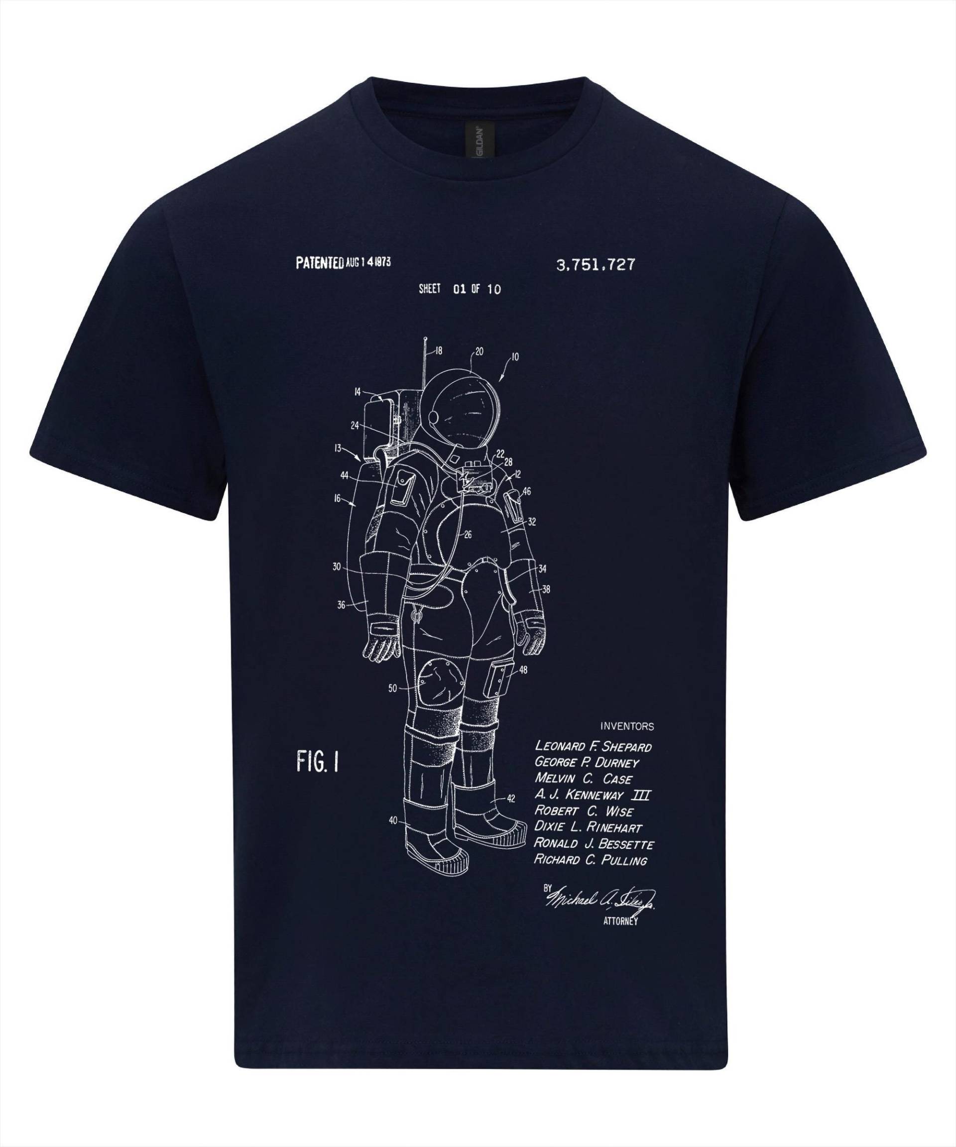 Apollo Astronaut Raumanzug Patent Nasa T-Shirt Apollo Astronaut Raumanzug Patent Nasa T-Shirt von NotJustNerds