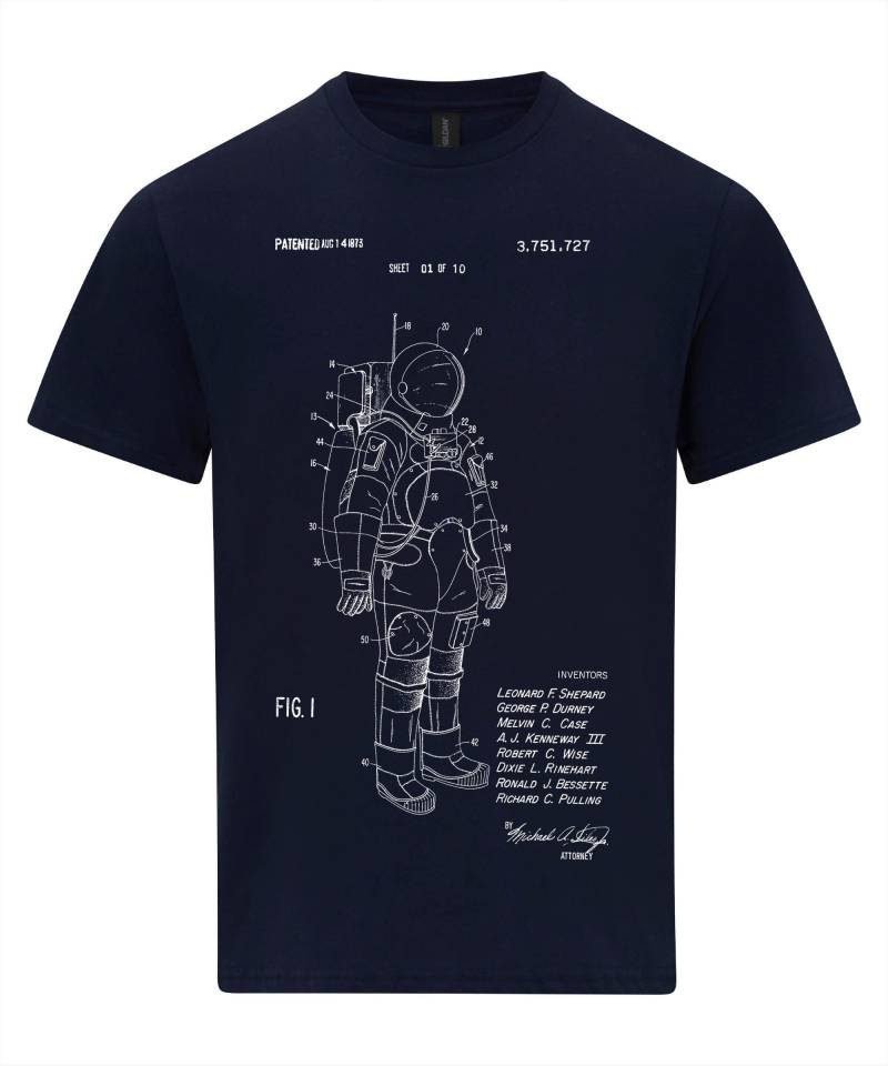 Apollo Astronaut Raumanzug Patent Nasa T-Shirt Apollo Astronaut Raumanzug Patent Nasa T-Shirt von NotJustNerds