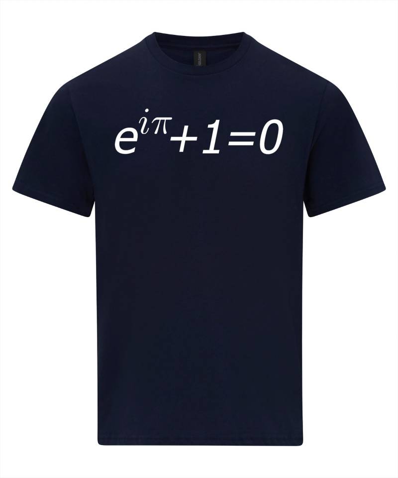Euler's Identitätsgleichungs Mathe Mathematiker T-Shirt Euler's Identitätsgleichungs Mathe Mathematiker T-Shirt von NotJustNerds