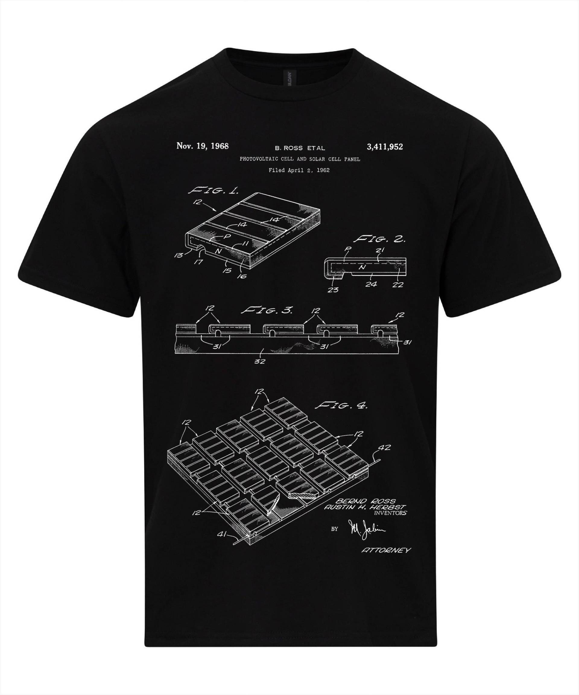 Sonnenkollektor-T-Shirt, Photovolaic Und Solar Cell Patent Blueprint Erneuerbare Energie Pvc T-Shirt Sonnenkollektor-T-Shirt, Photovolaic Und Solar Cell Patent Blueprint Erneuerbare Energie Pvc T-Shirt von NotJustNerds