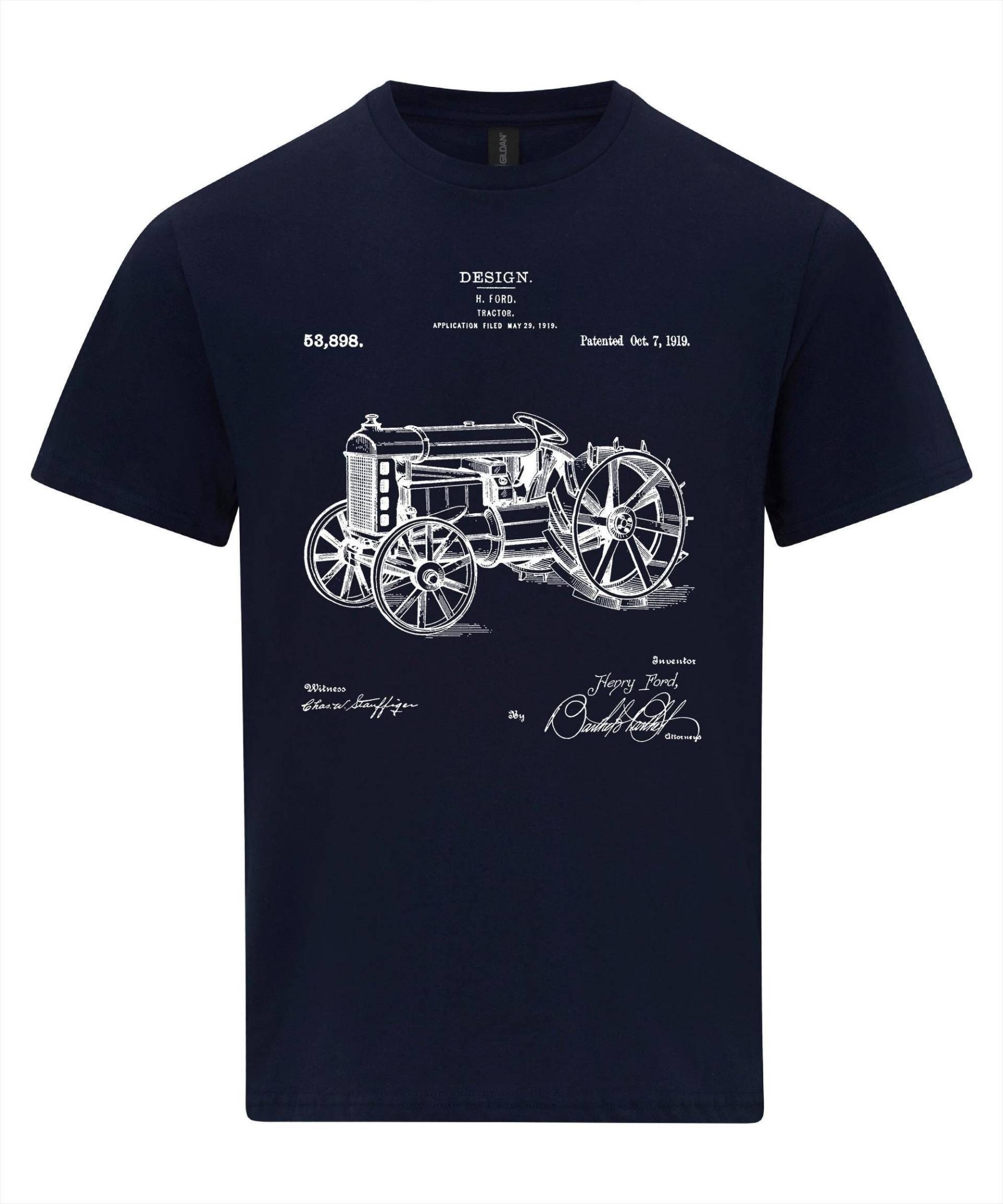 Traktor Patent-T-Shirt Blueprint Design, Bauer Geschenk Traktor Patent-T-Shirt Blueprint Design, Bauer Geschenk von NotJustNerds