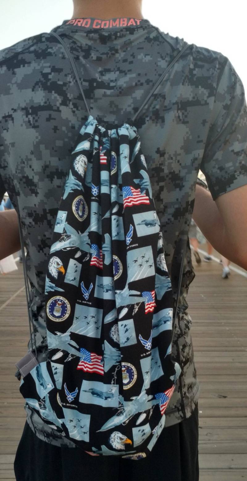 Us Air Force Rucksack Mit Nylonfutter, Übernachttasche, Reisetasche, Turnbeutel von NotYourGrandmomsBags