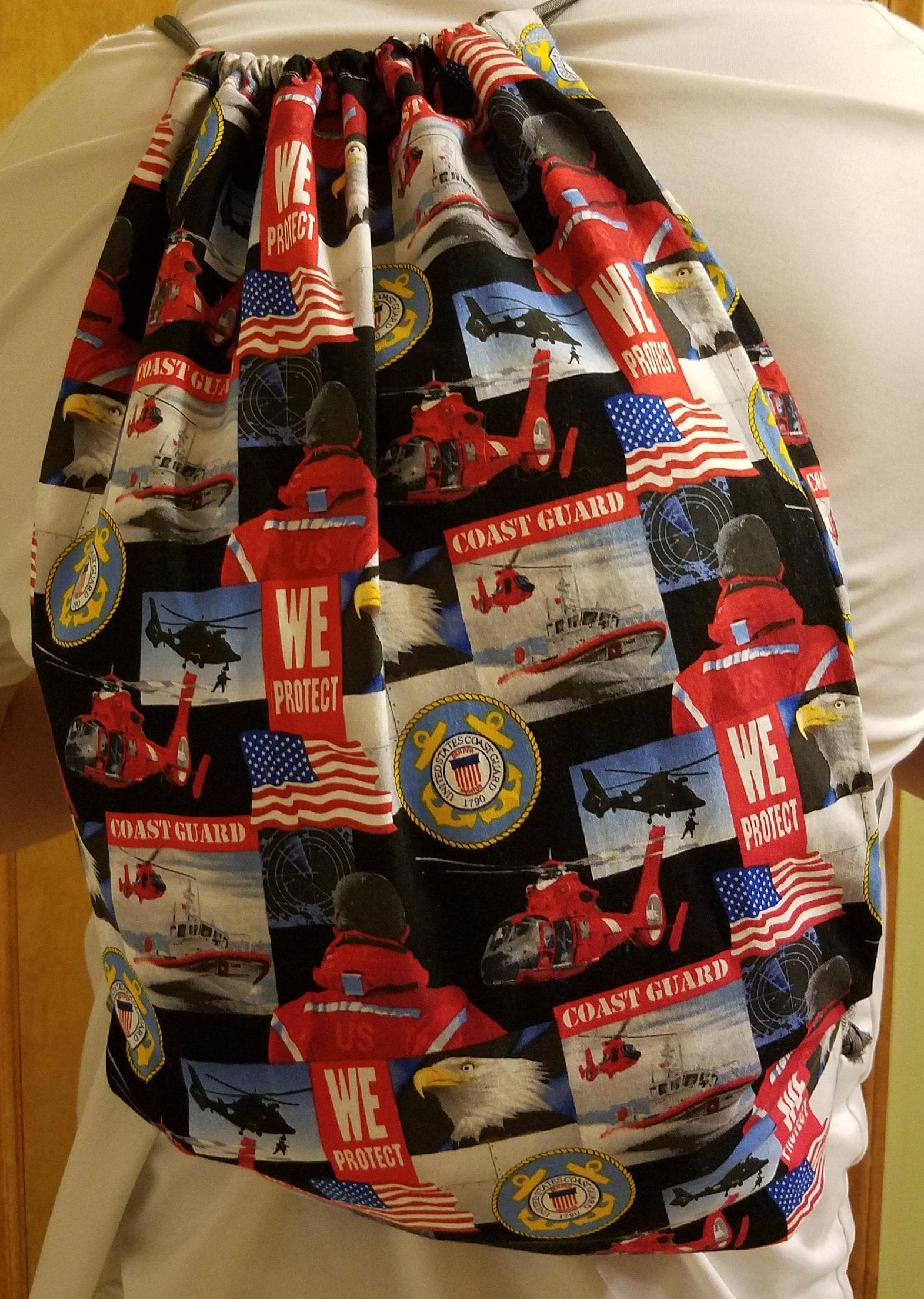 Us Coast Guard Rucksack Mit Nylonfutter, Küstenwache Übernachttasche, Reisetasche, Turnbeutel von NotYourGrandmomsBags