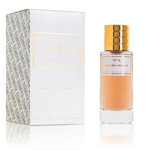 Note 33 Golden Vanille No.4, Eau de Parfum Unisex für Damen und Herren, blumiger Duft Vanille, Bernstein und Karamell, Geschenkidee, Zerstäuber, 50 ml von Note 33