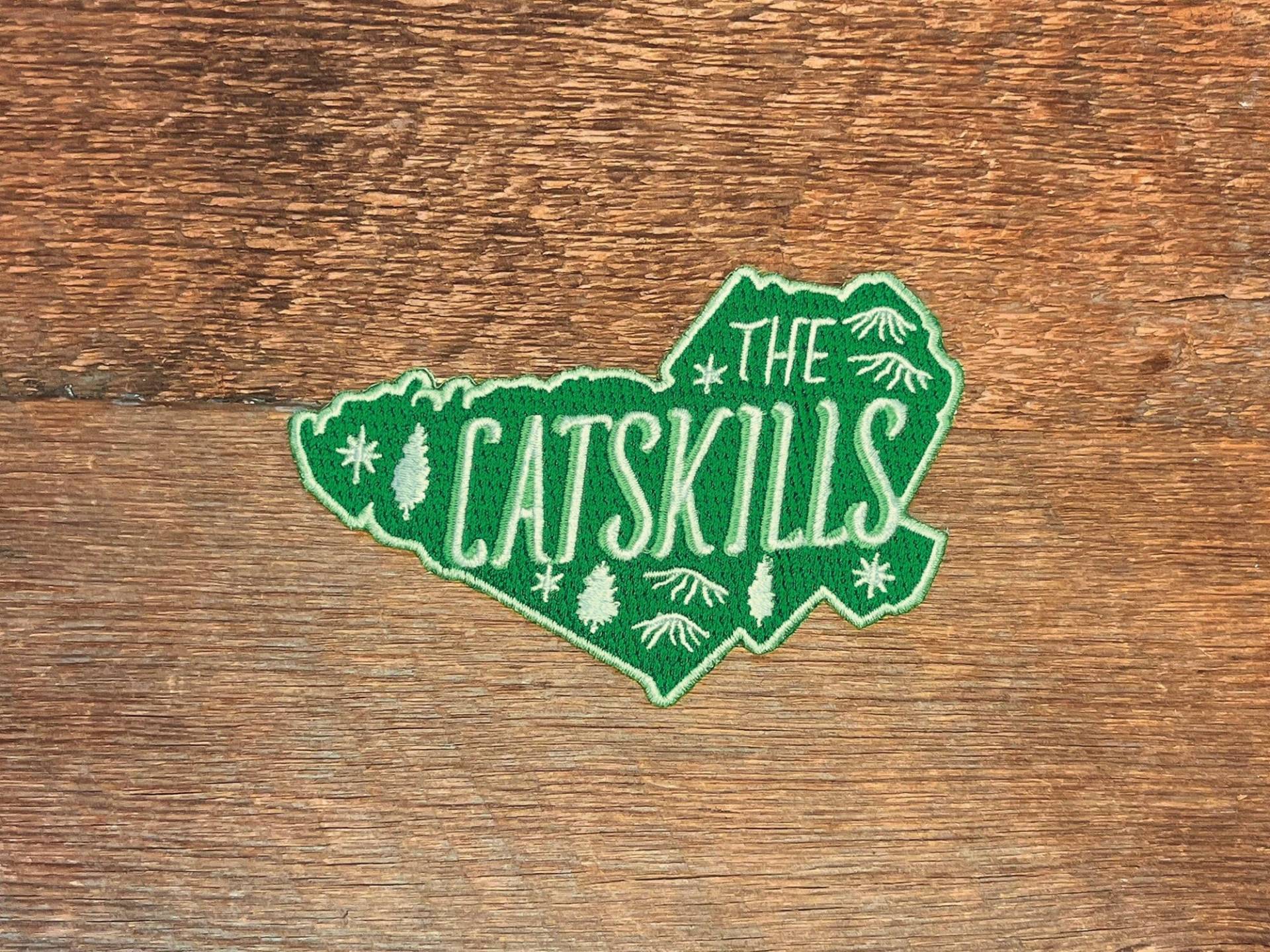 Catskills Aufnäher, The New York Single Gestickter Aufnäher Zum Aufbügeln von NoteworthyPaperPress