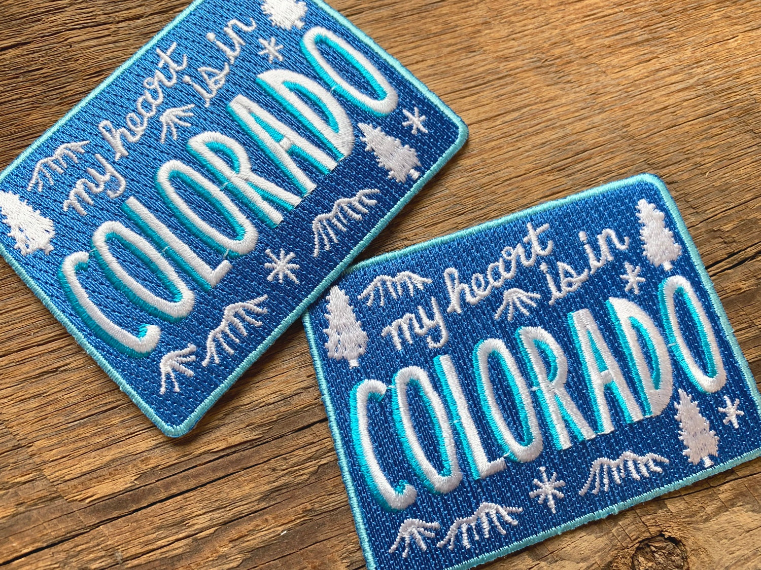 Colorado Patch, Mein Herz Ist in Einzelne Bestickte Patch Mit Bügeleisen-On von NoteworthyPaperPress