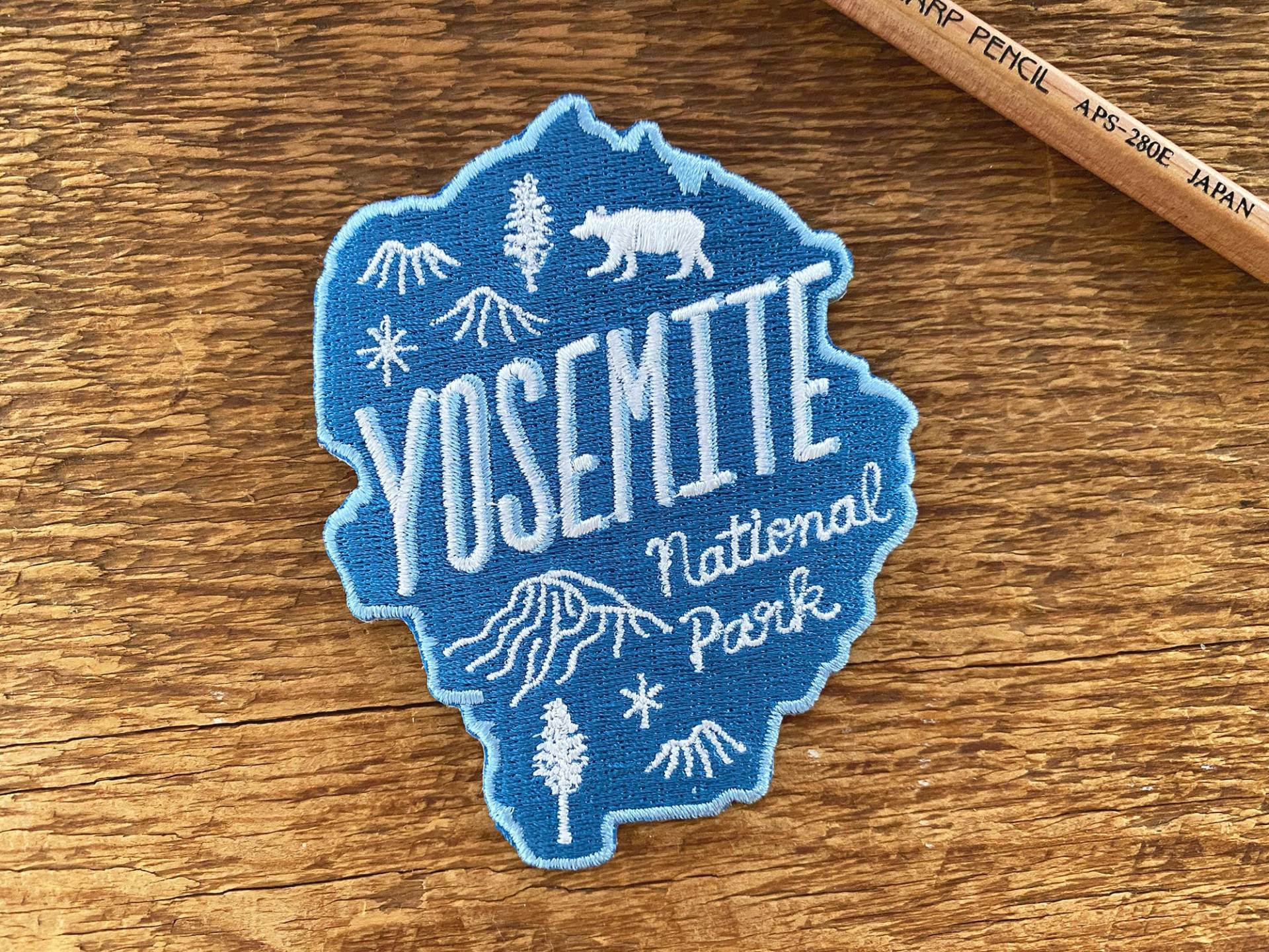 Yosemite Aufnäher, National Park Patch, Half Dome, Single Embroidered Patch Mit Bügelrücken von NoteworthyPaperPress