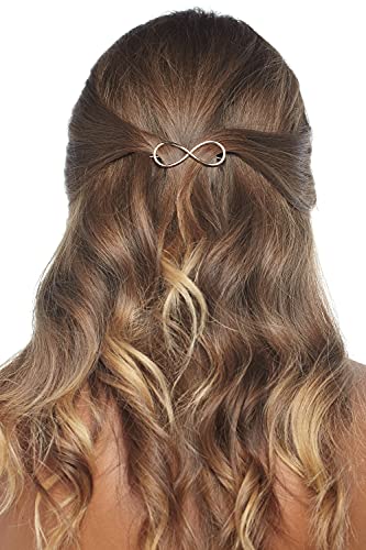 Damen Haarclip Haarspange für Frauen aus Metall Symbol (1, gold) von Nothing but Love