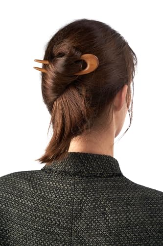 Damen Haarnadel im asiatische Stil Haarspange Haarklemme aus 100% Holz bequem und haarschonend (beige) von Nothing but Love