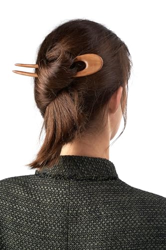 Damen Haarnadel im asiatische Stil Haarspange Haarklemme aus 100% Holz bequem und haarschonend (hellbeige2) von Nothing but Love