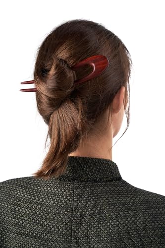 Damen Haarnadel im asiatische Stil Haarspange Haarklemme aus 100% Holz bequem und haarschonend (rotbraun) von Nothing but Love