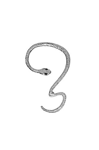 Statement Damen Ohrschmuck Ohrcaff Ohrring Schlange Ohrklemme mit Kunststeinen Kristallen silbern von Nothing but Love
