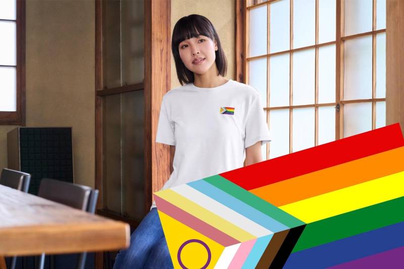 Disability Inclusive Progress Pride Flag T-Shirt | Unisex Lgbtq+ Regenbogen von NothingComplete