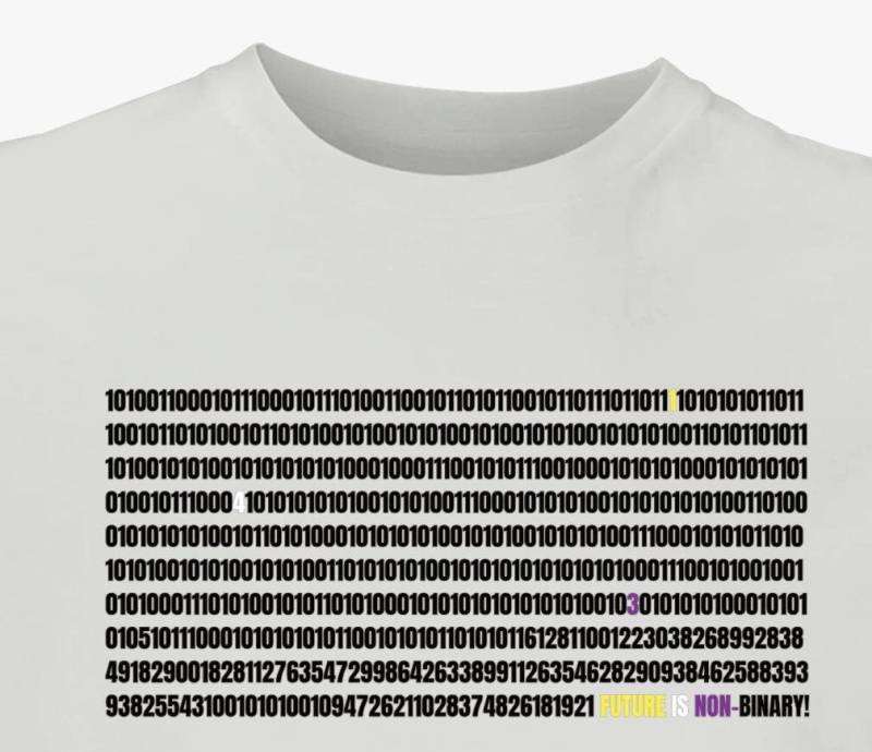 The Future Is Non-Binary | Bio-Baumwolle Non Binäres Pride Unisex T-Shirt von NothingComplete