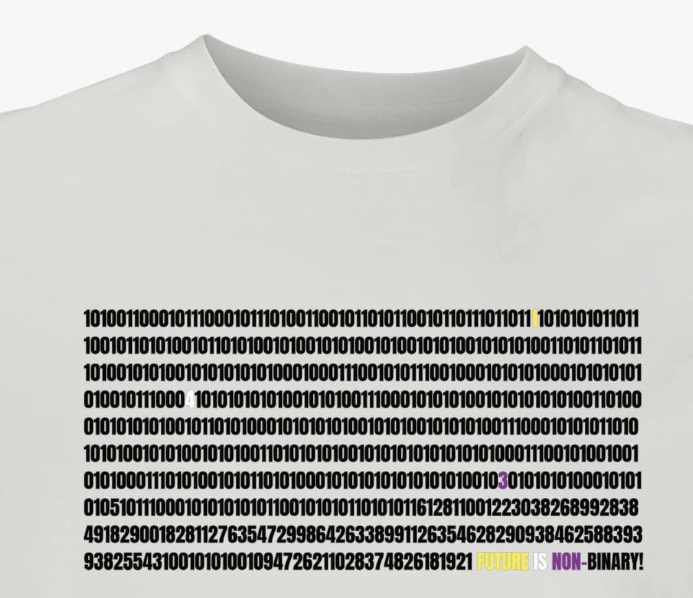 The Future Is Non-Binary | Bio-Baumwolle Non Binäres Pride Unisex T-Shirt The Future Is Non-Binary | Bio-Baumwolle Non Binäres Pride Unisex T-Shirt von NothingComplete