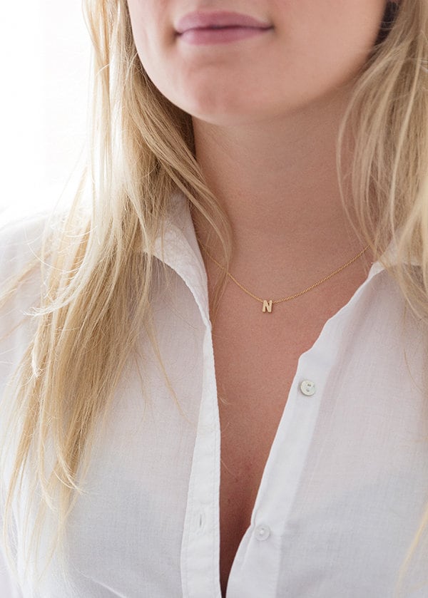 Erste Halskette | Schlichte Damenkette Mit Initialen Collier Buchstabe Personalisierter Schmuck Buchstaben Kette Erste Halskette | Schlichte Damenkette Mit Initialen Collier Buchstabe Personalisierter Schmuck Buchstaben Kette von NotonTuesdayStore