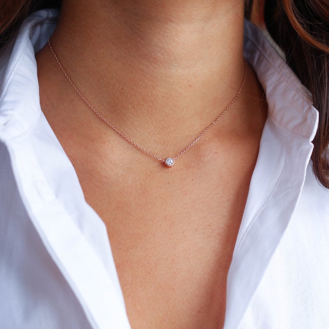 Kubieke Zirkonia | Kette Mit Diamantje von NotonTuesdayStore