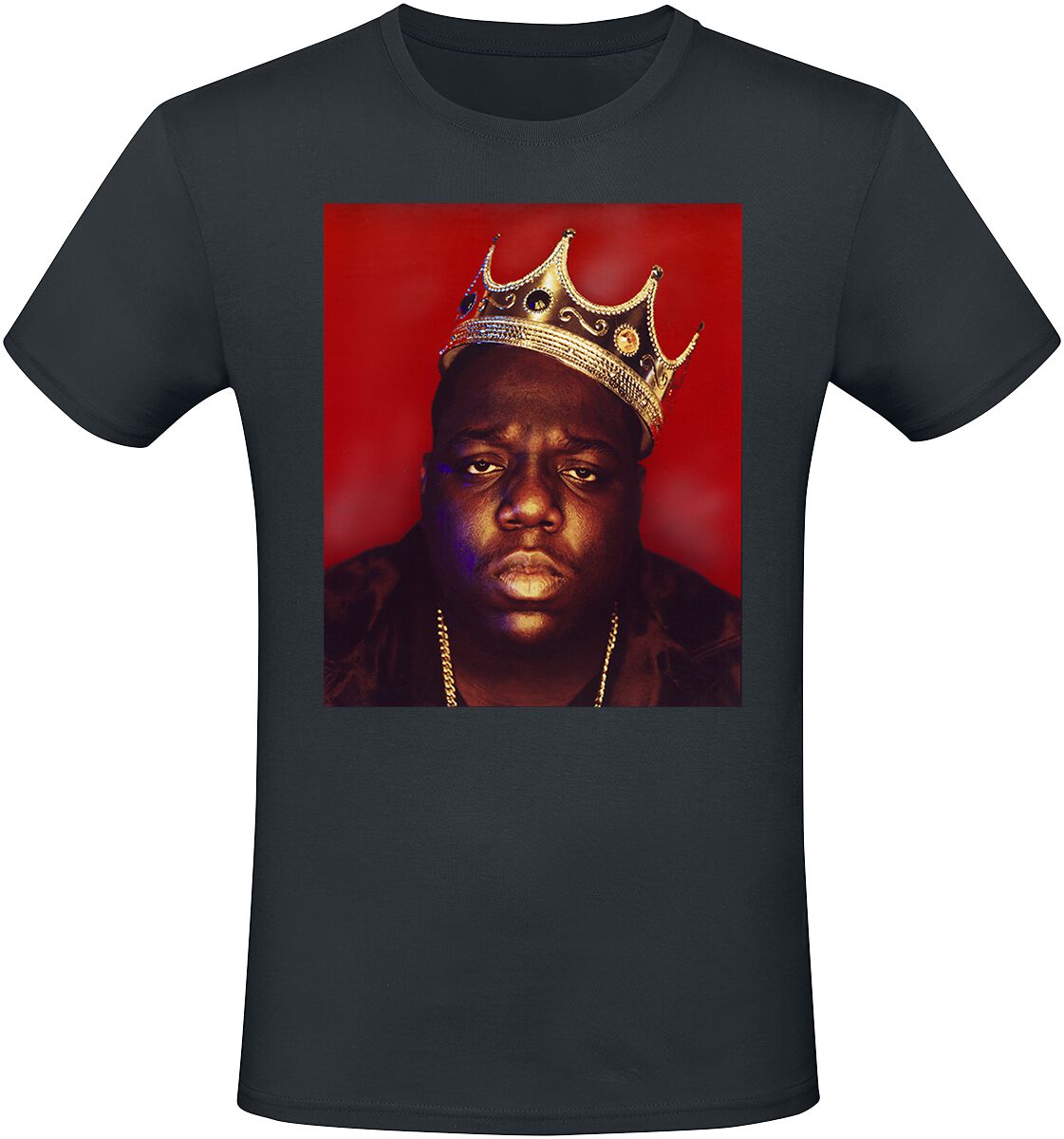 Notorious B.I.G. T-Shirt - Big Crown - S bis XXL - für Männer - Größe S - schwarz  - Lizenziertes Merchandise! von Notorious B.I.G.