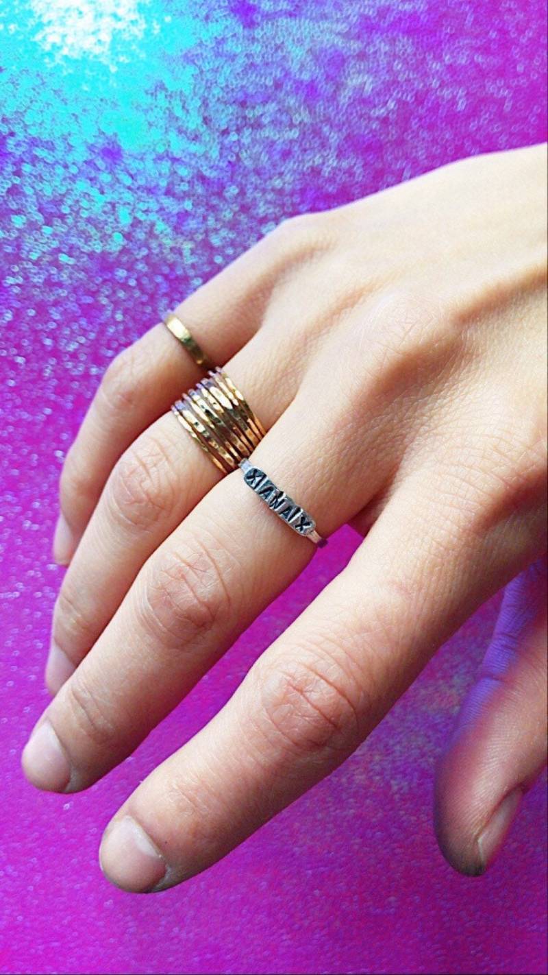 xanax Bar Ring - Sterling Silber Tablet Minimal Drogerie xanax Bar Ring - Sterling Silber Tablet Minimal Drogerie von Notsoclassydesigns