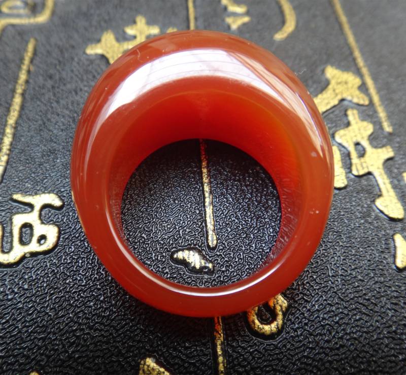 Natürlicher Roter Achat Band Ring Natürlicher Roter Achat Band Ring von NotsureCrafts