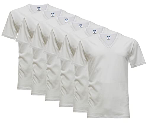 Nottingham Herren T-Shirt mit V-Ausschnitt Art. TV700 6er Pack Weiß XXL Nottingham Herren T-Shirt mit V-Ausschnitt Art. TV700 6er Pack Weiß XXL von Nottingham