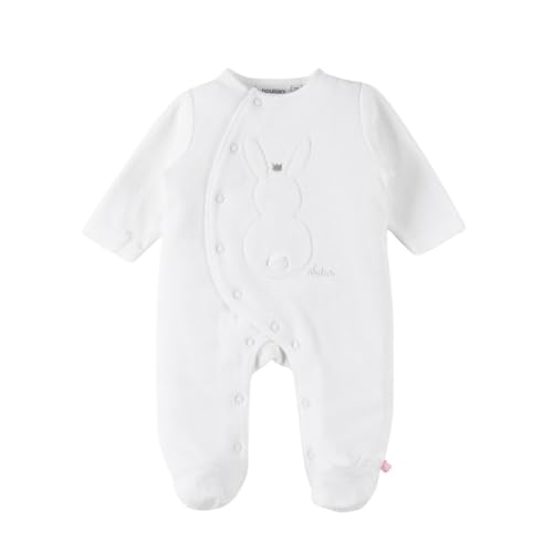 Noukie's Pyjama aus Samt mit Füßen und Druckknopföffnung vorne und im Schritt sowie rutschfesten Füßen von Noukie's