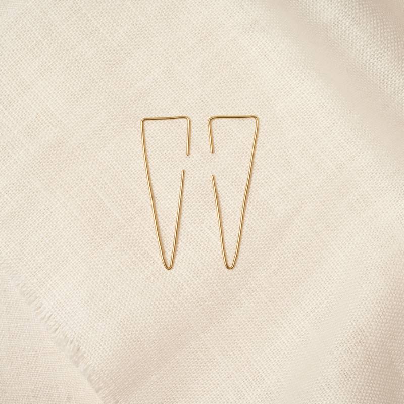 Triangle Ohrringe Aus Messing von NousAtelier
