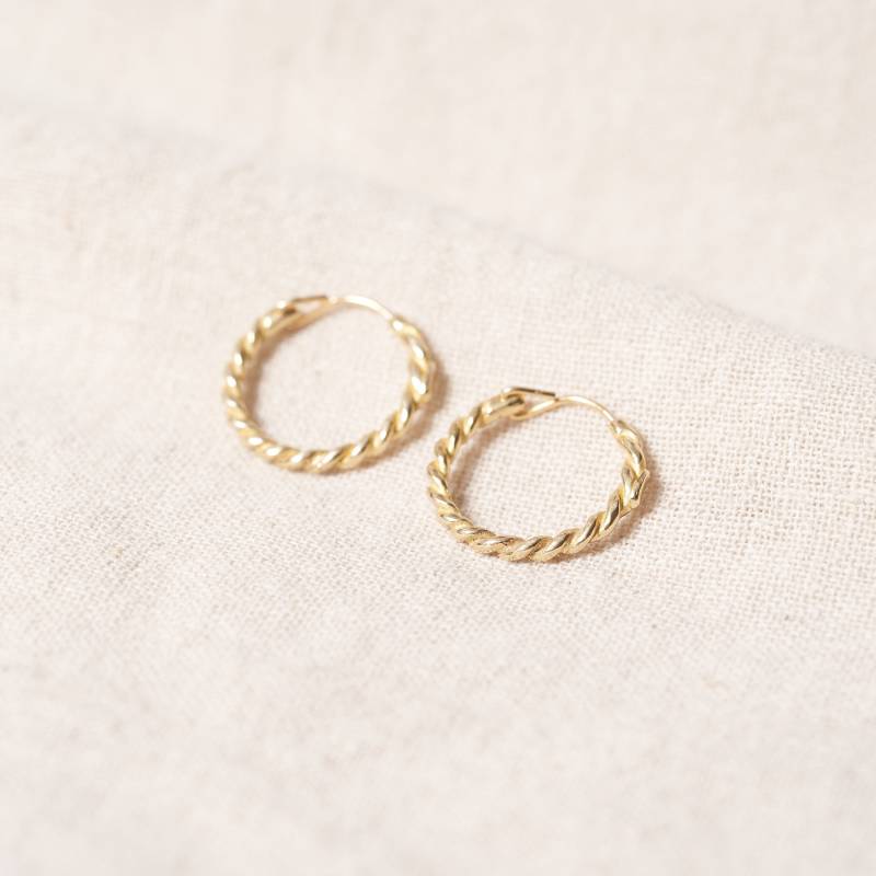 Twist Hoops N.1 in Bronze von NousAtelier